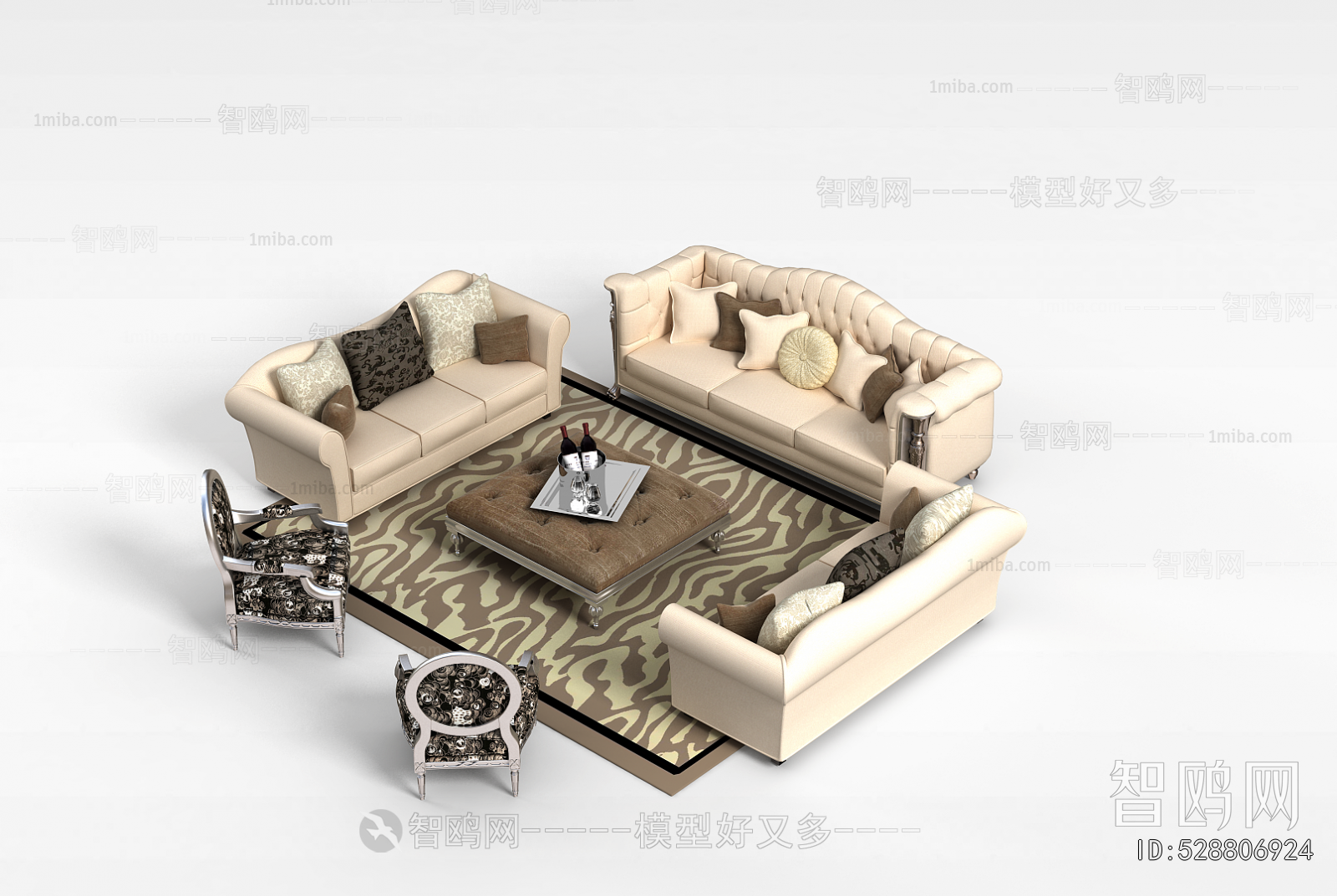 European Style Sofa Combination