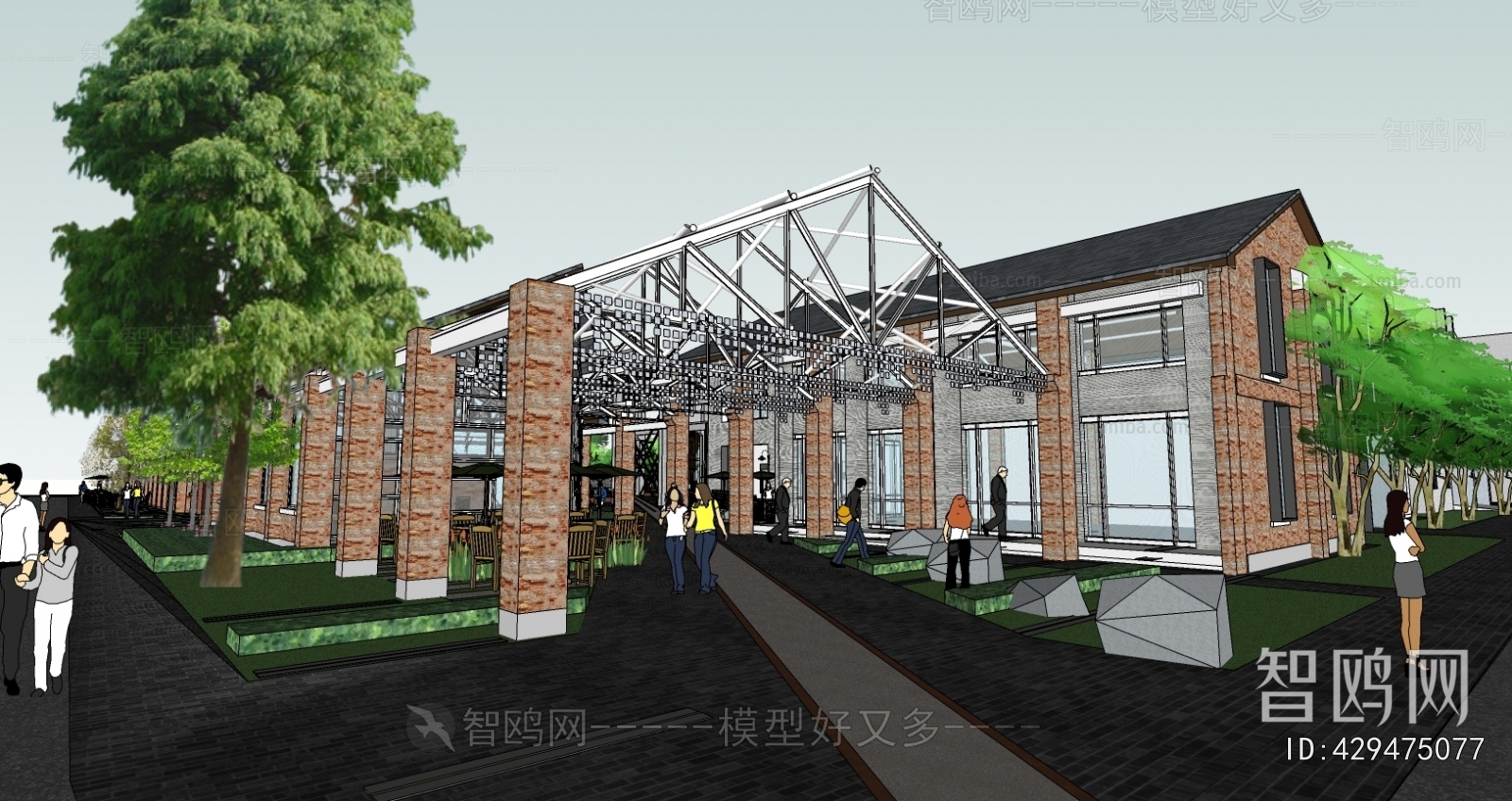 Industrial Style Architecture Of Artistic Style