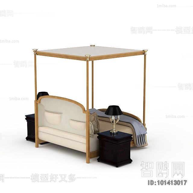 Classical Style Double Bed