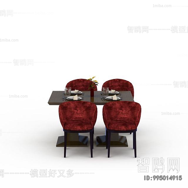 Simple European Style Dining Table And Chairs