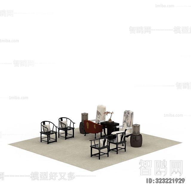 New Chinese Style Lounge Chair