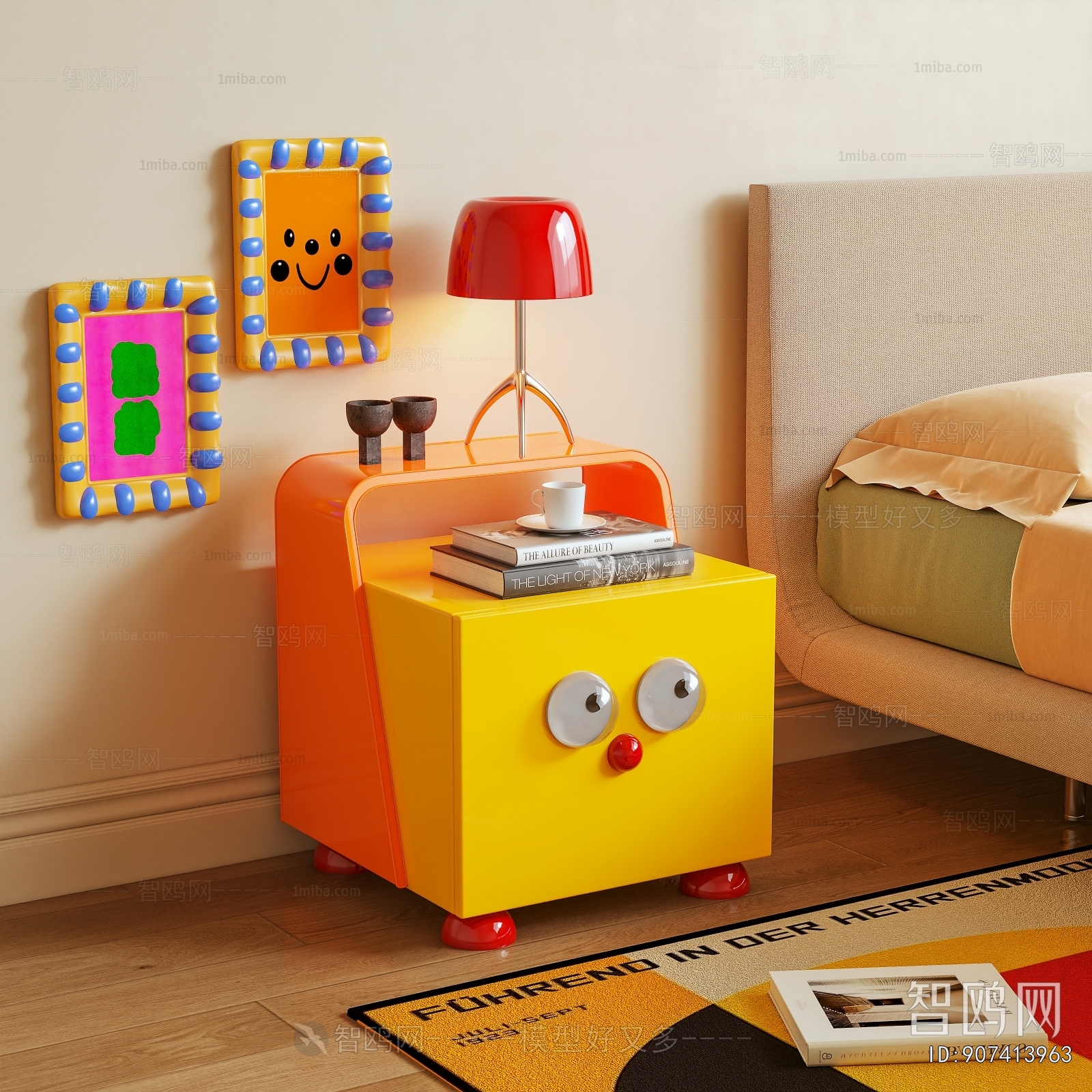 Modern Bedside Cupboard