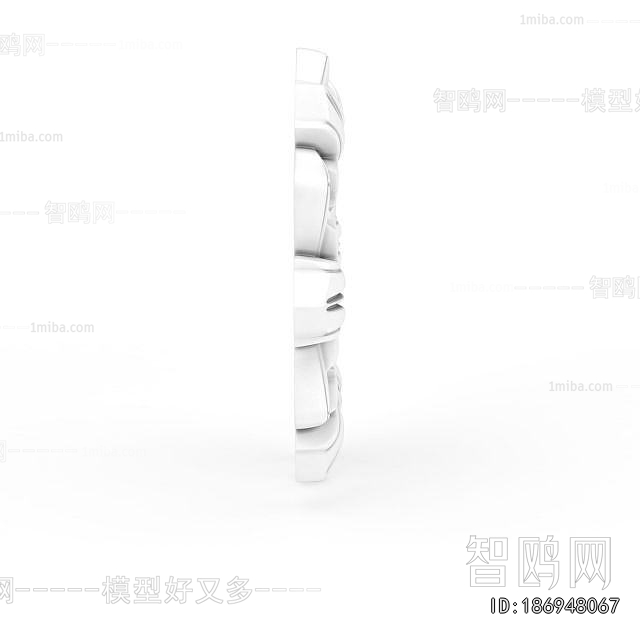 European Style Plaster Carved Top Plate