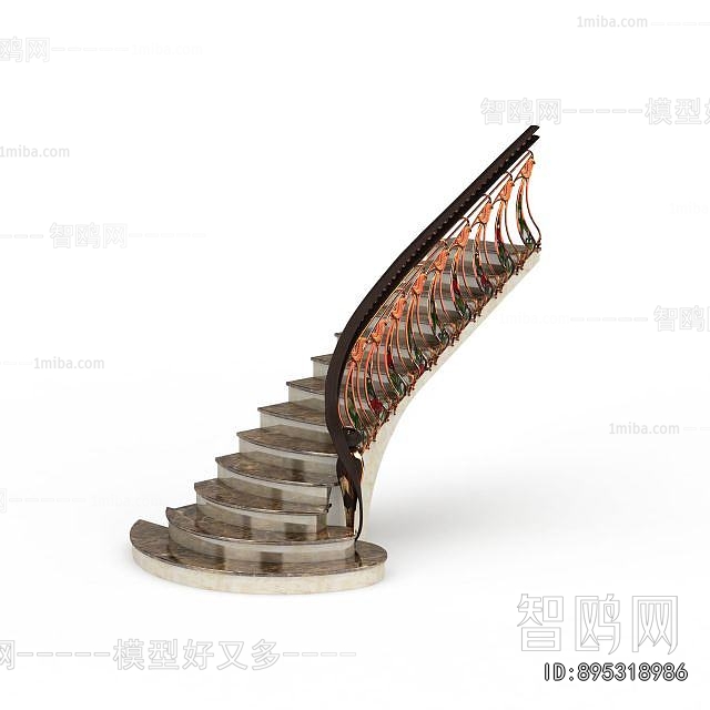 European Style Rotating Staircase