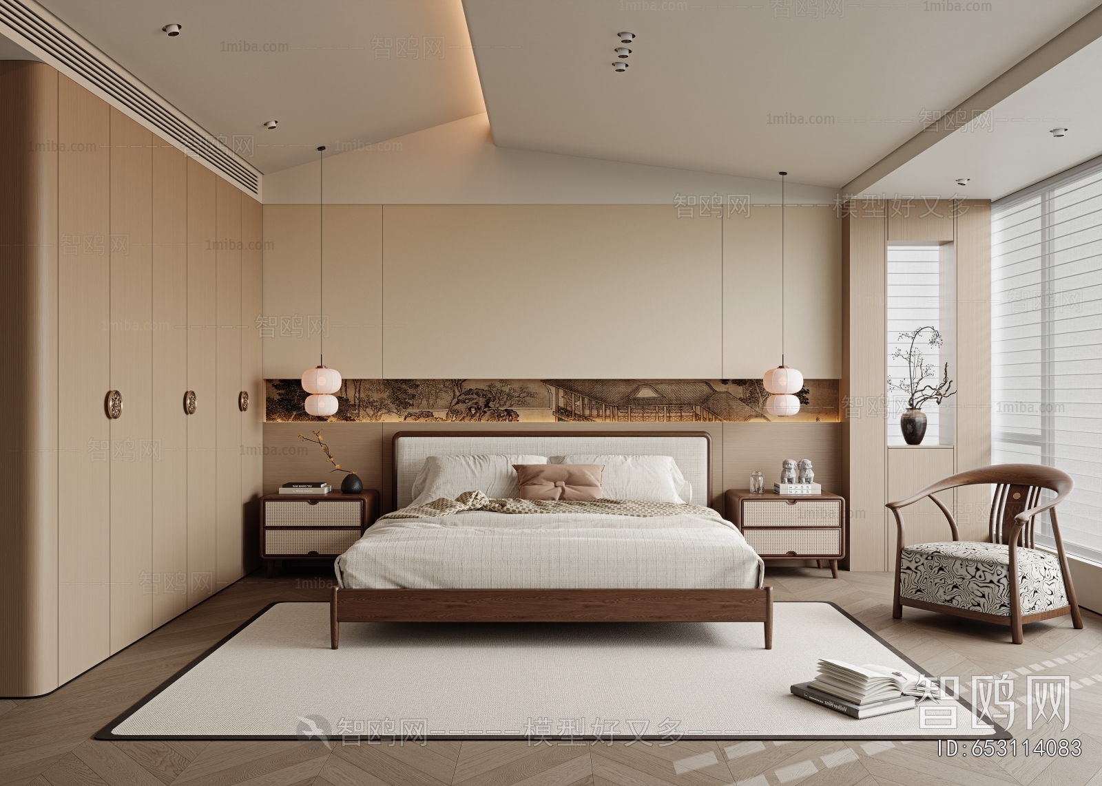 New Chinese Style Bedroom