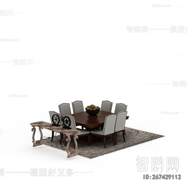 American Style Dining Table And Chairs