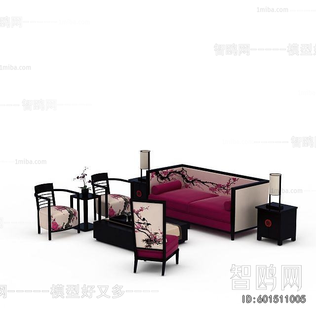 New Chinese Style Sofa Combination