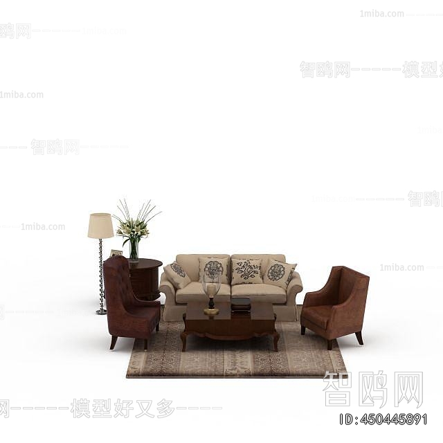 Simple European Style Sofa Combination