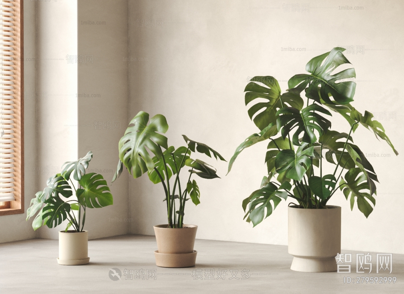 Modern Ground Green Plant Potted Plants