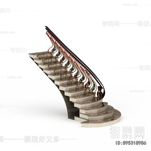 European Style Rotating Staircase
