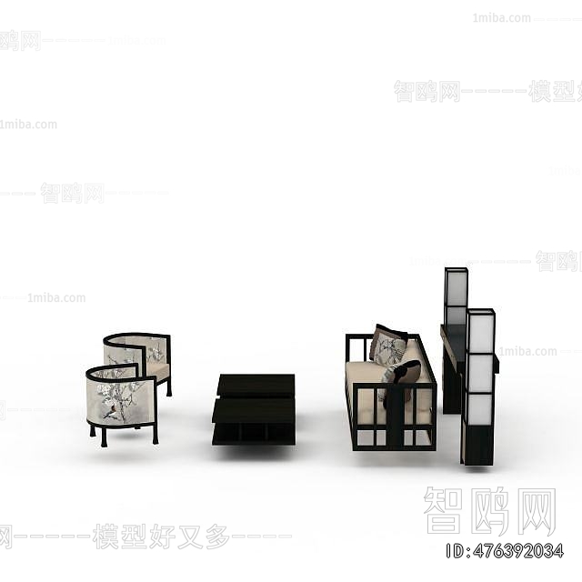 New Chinese Style Sofa Combination