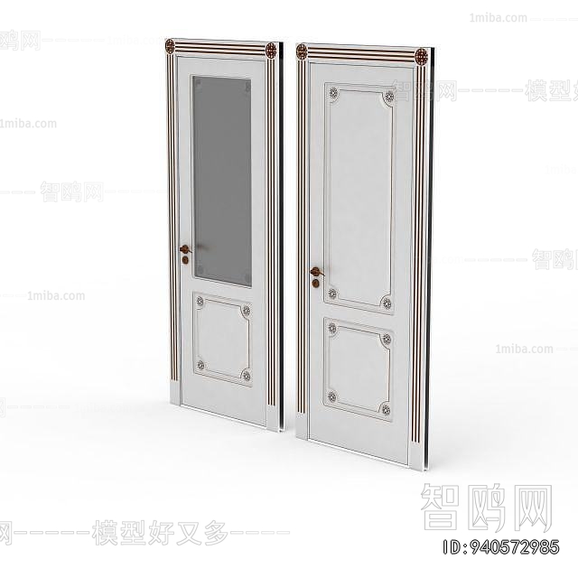 Simple European Style Single Door