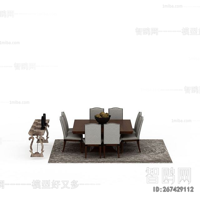 American Style Dining Table And Chairs