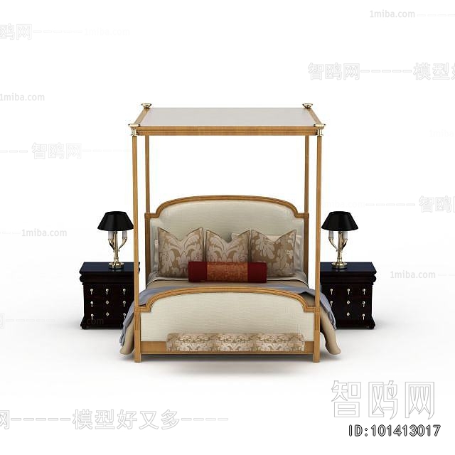 Classical Style Double Bed