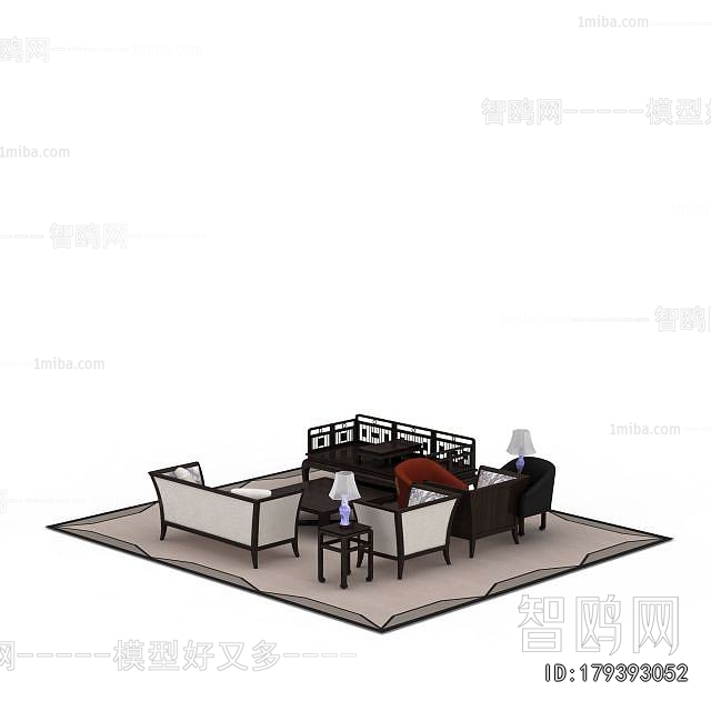 New Chinese Style Sofa Combination