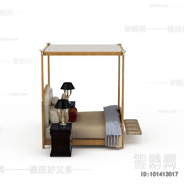 Classical Style Double Bed