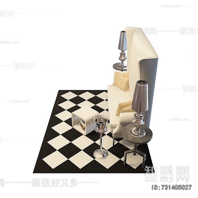 Simple European Style Multi Person Sofa