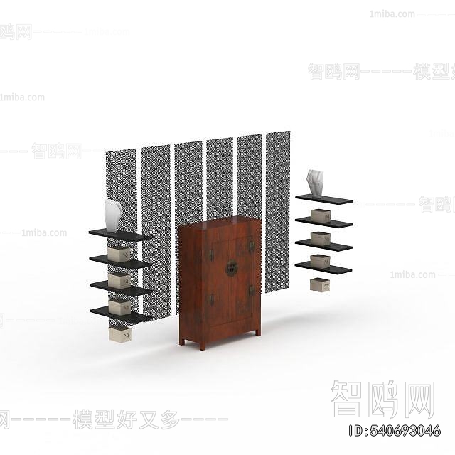 New Chinese Style Side Cabinet