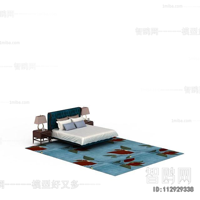 Mediterranean Style Double Bed