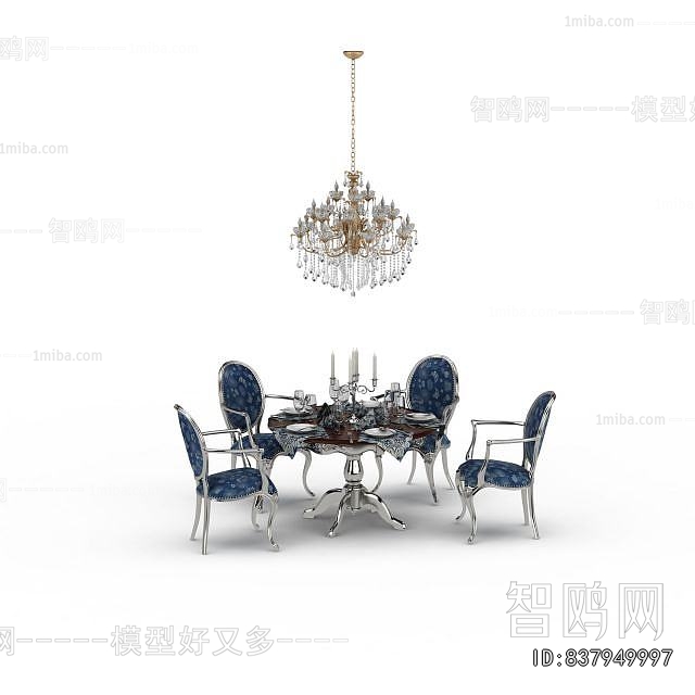 European Style Dining Table And Chairs