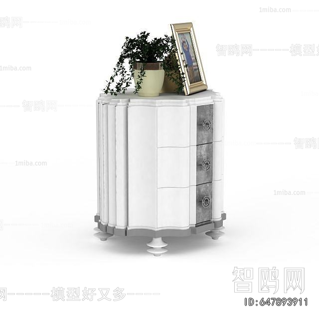 European Style Bedside Cupboard