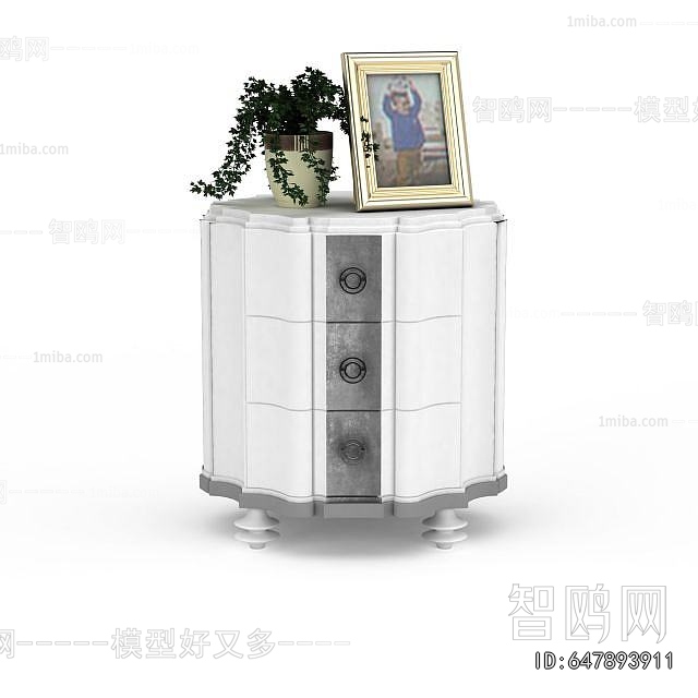 European Style Bedside Cupboard