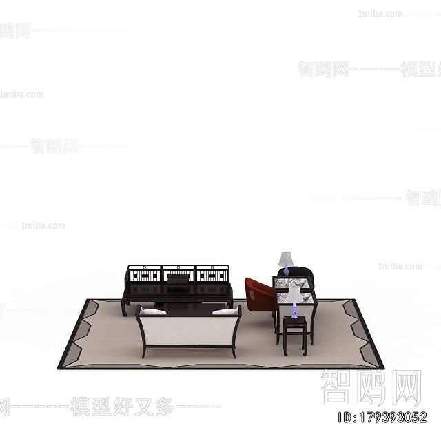 New Chinese Style Sofa Combination