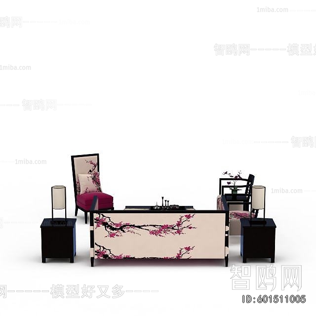 New Chinese Style Sofa Combination