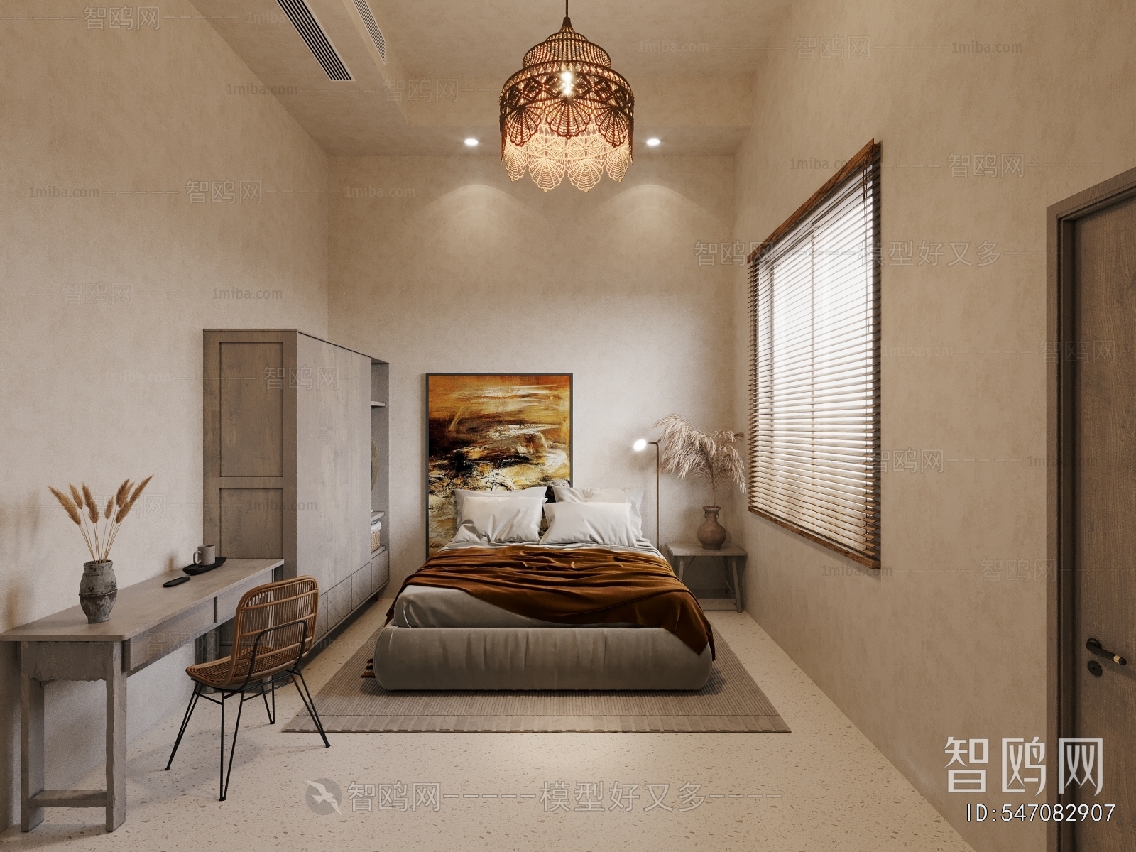 Wabi-sabi Style Bedroom