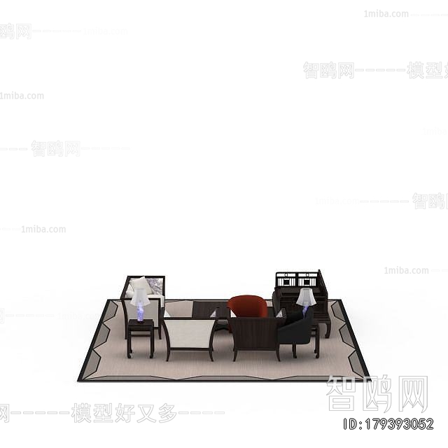 New Chinese Style Sofa Combination