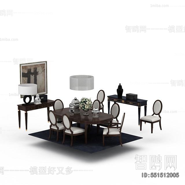 American Style Dining Table And Chairs