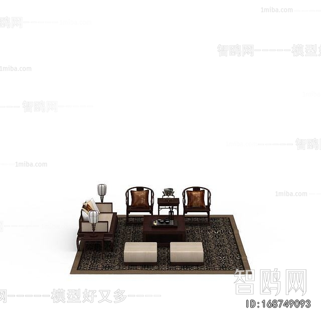 New Chinese Style Sofa Combination