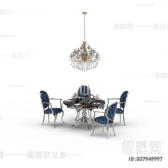 European Style Dining Table And Chairs
