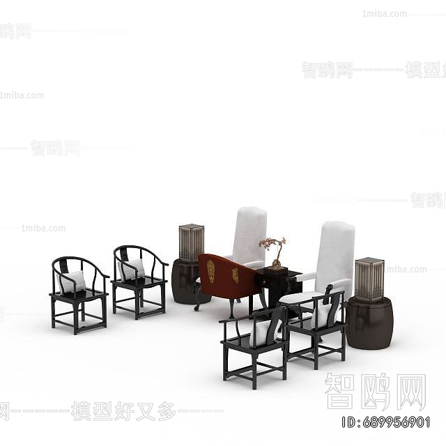 New Chinese Style Lounge Chair