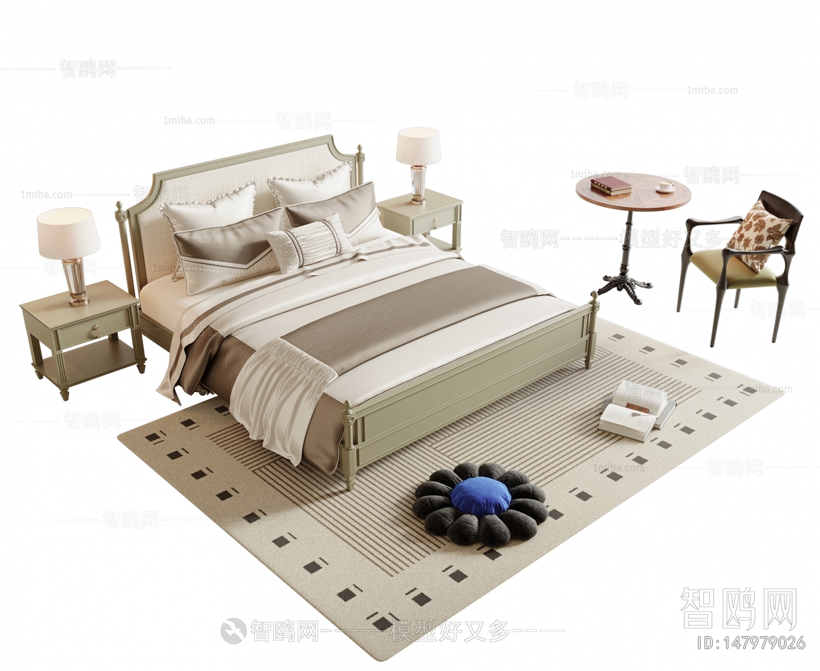 French Style Double Bed