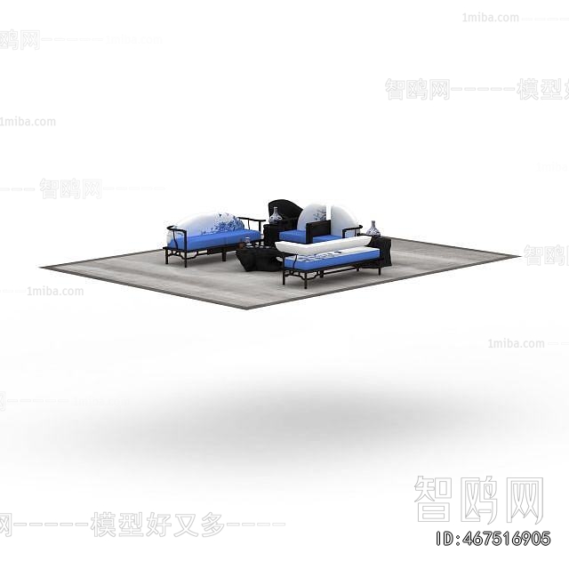 New Chinese Style Sofa Combination