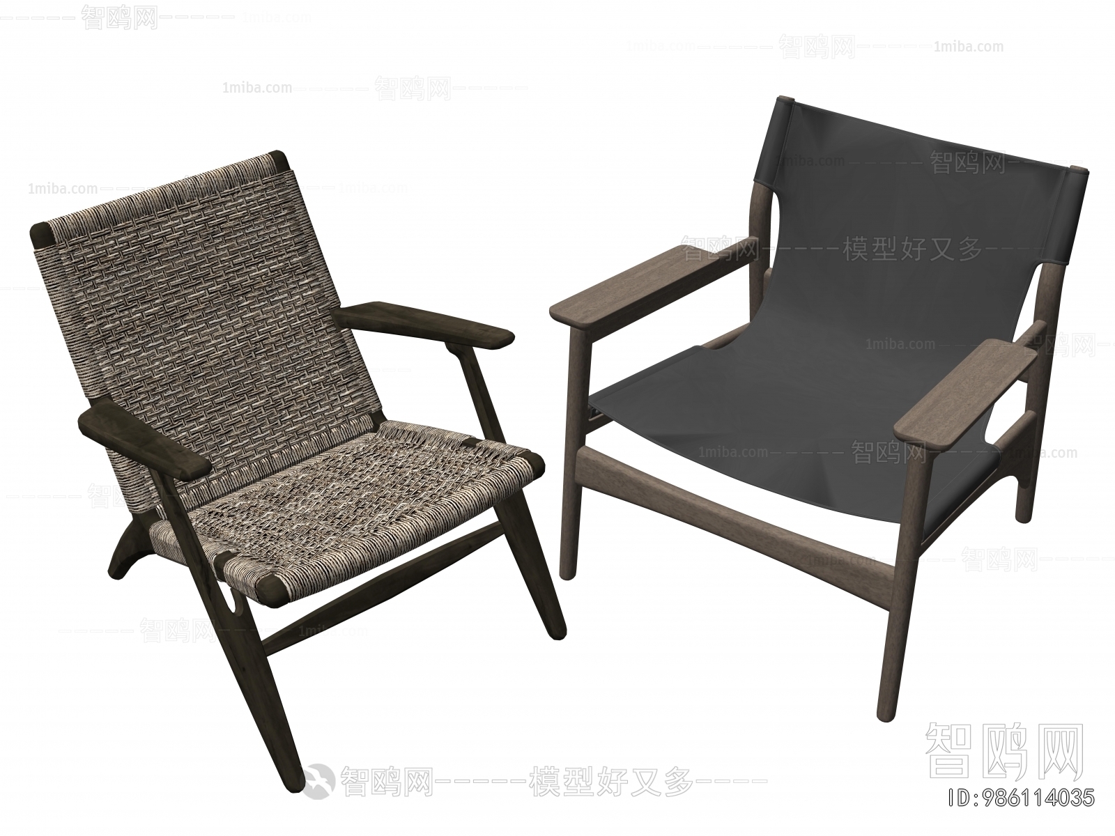 Wabi-sabi Style Lounge Chair