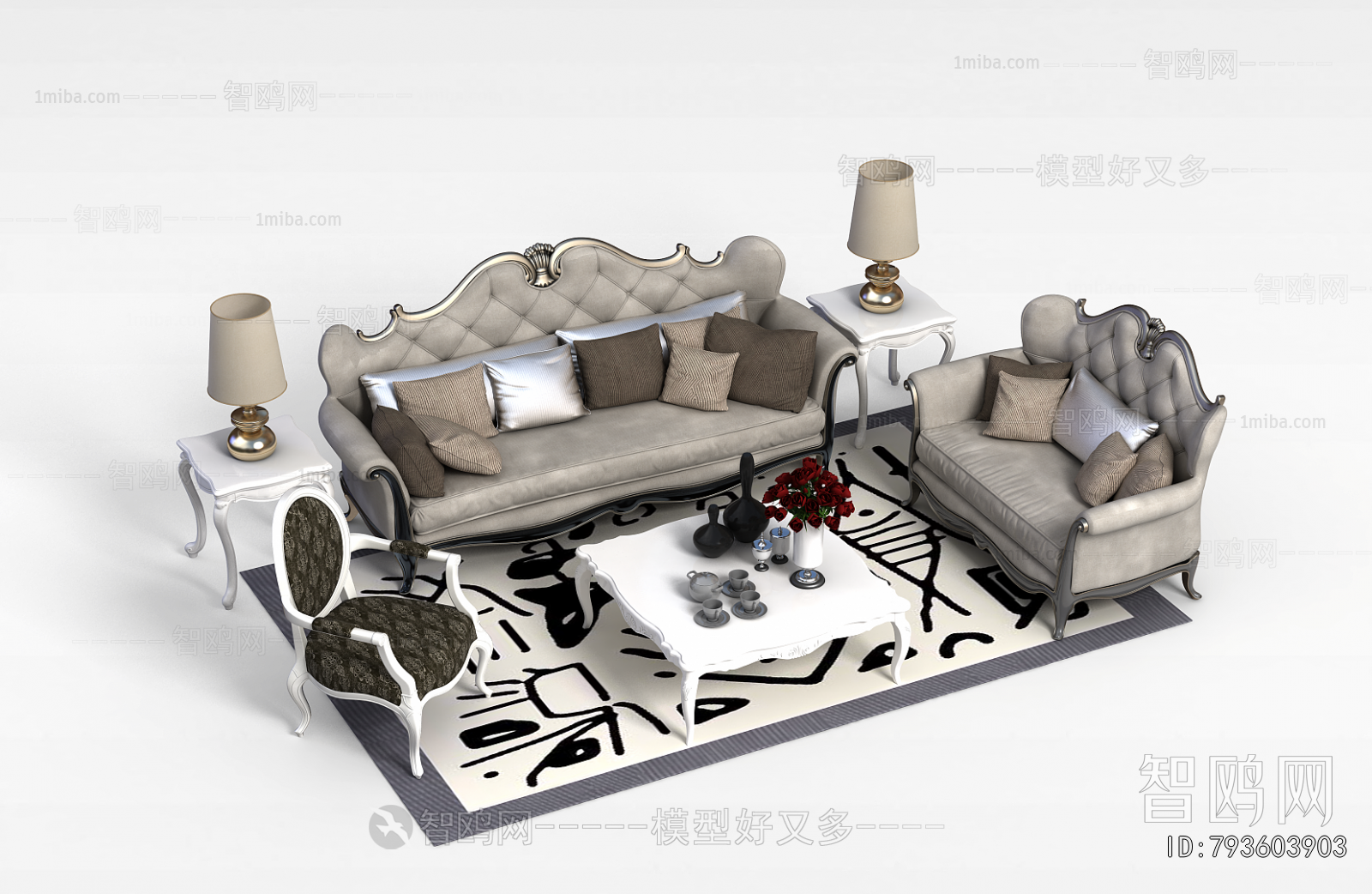 European Style Sofa Combination