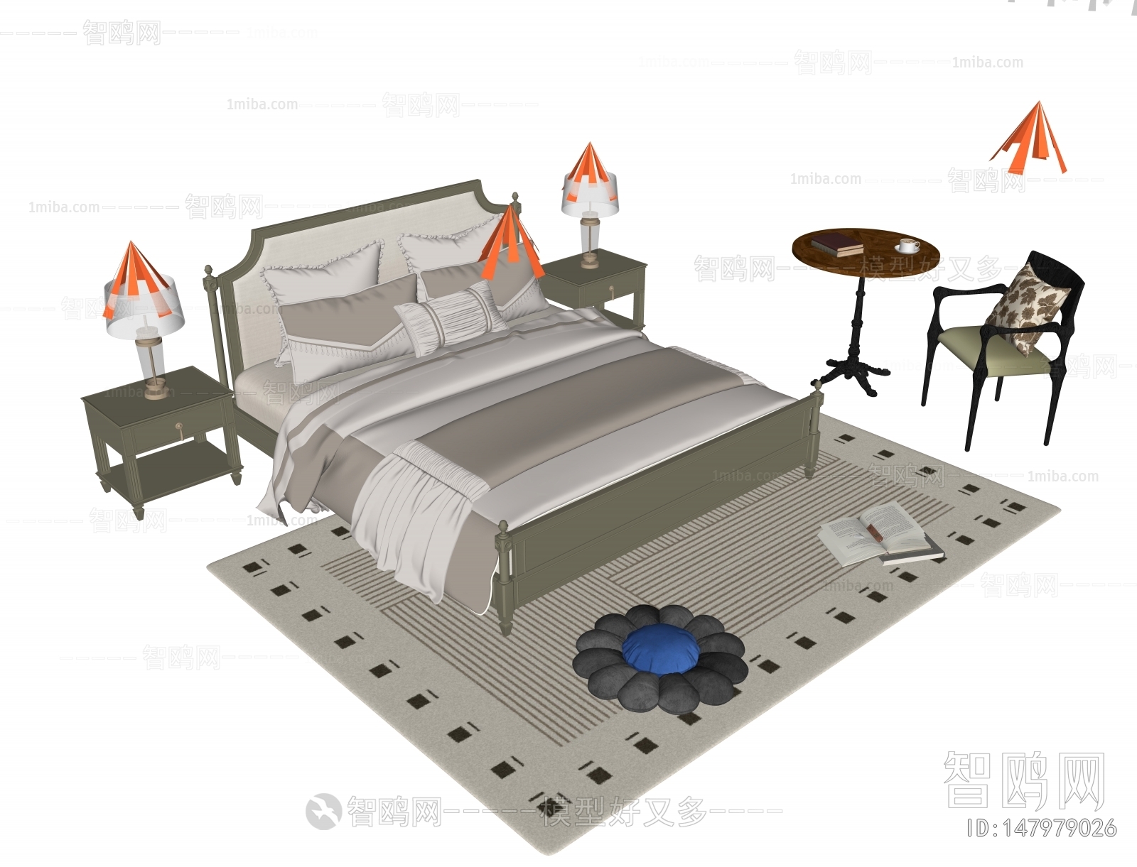 French Style Double Bed