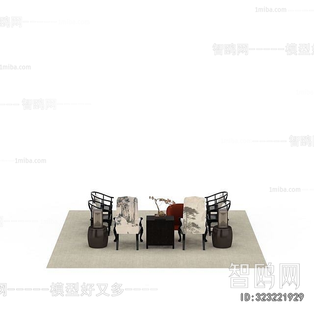 New Chinese Style Lounge Chair