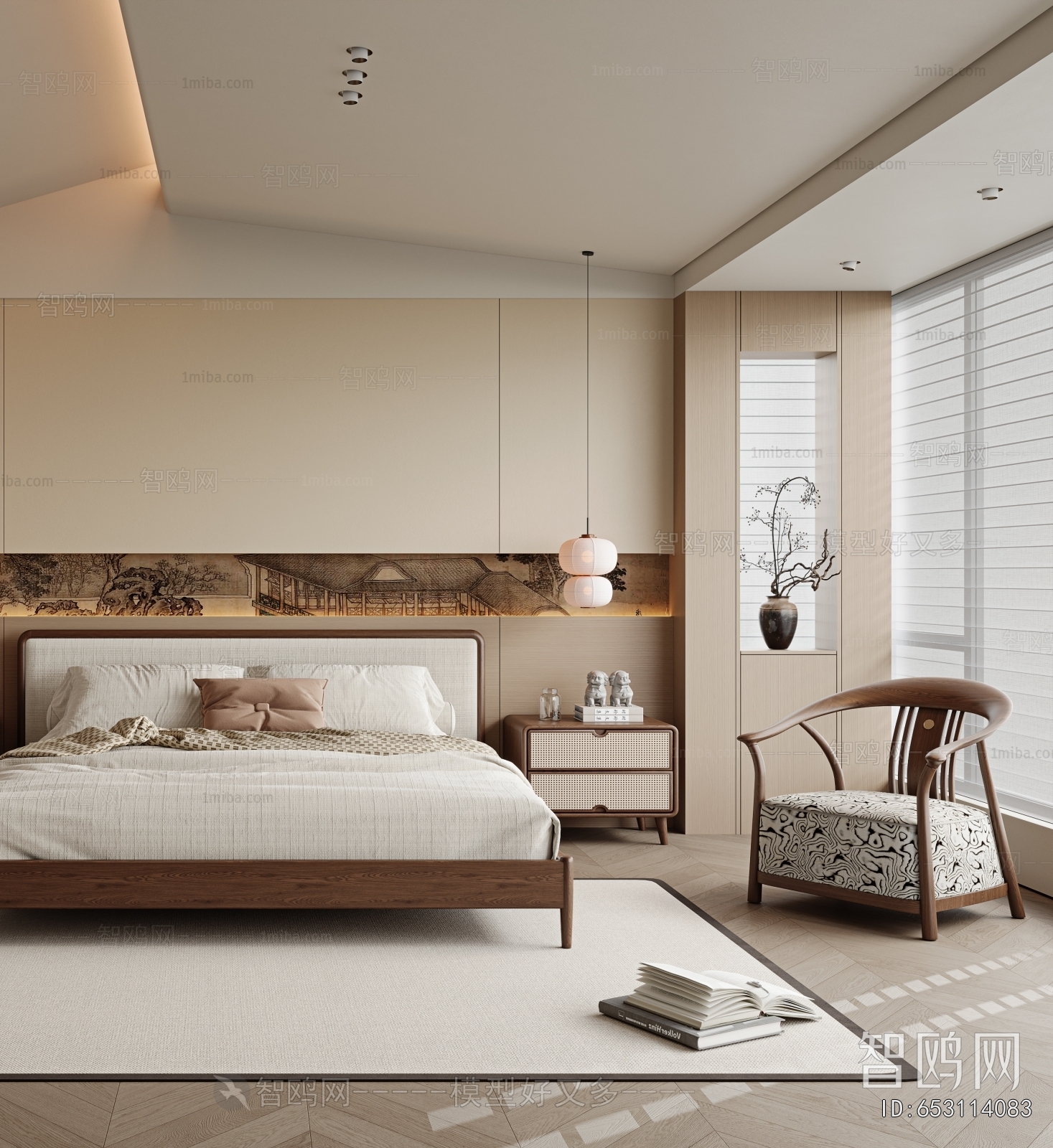 New Chinese Style Bedroom