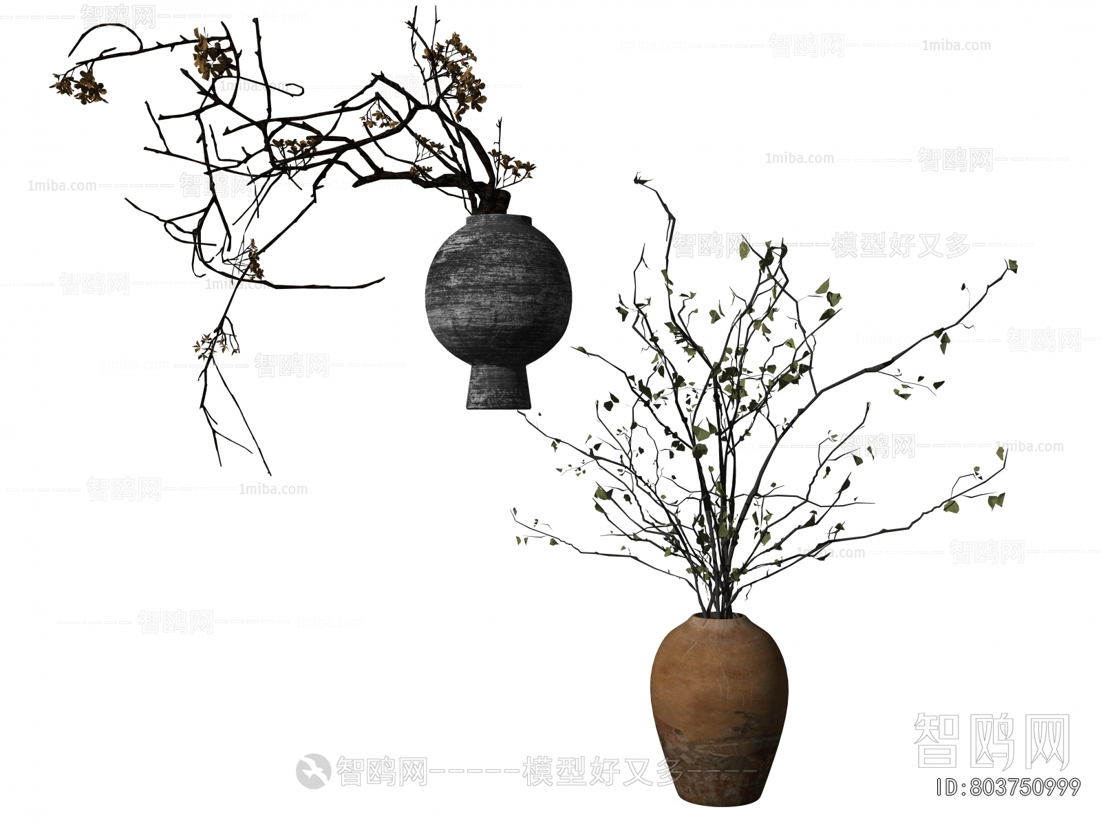 Wabi-sabi Style Dried Branch