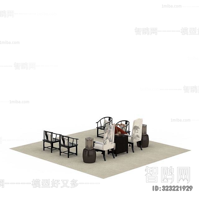 New Chinese Style Lounge Chair