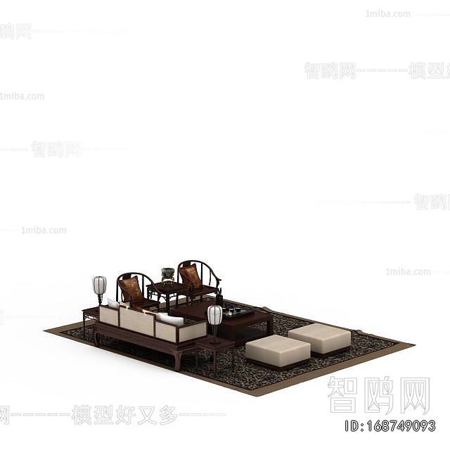 New Chinese Style Sofa Combination