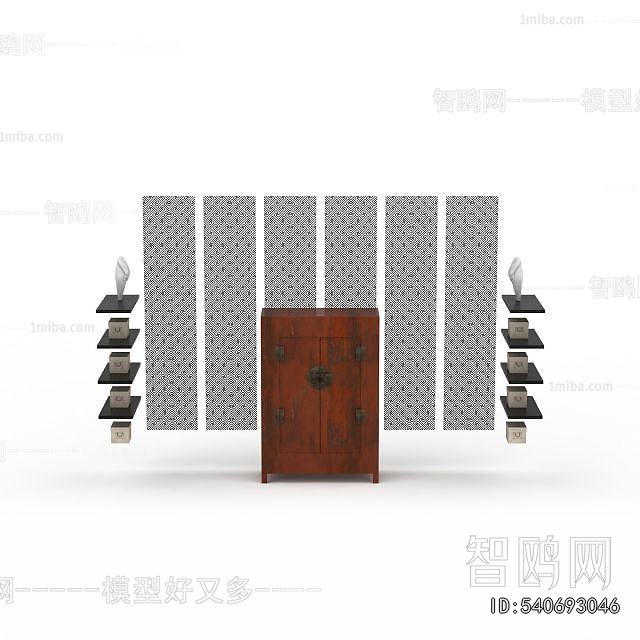 New Chinese Style Side Cabinet
