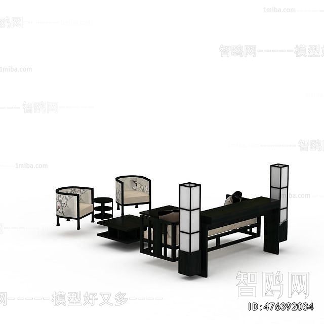 New Chinese Style Sofa Combination
