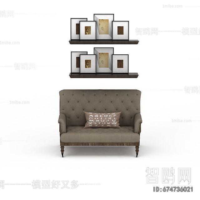 Simple European Style A Sofa For Two