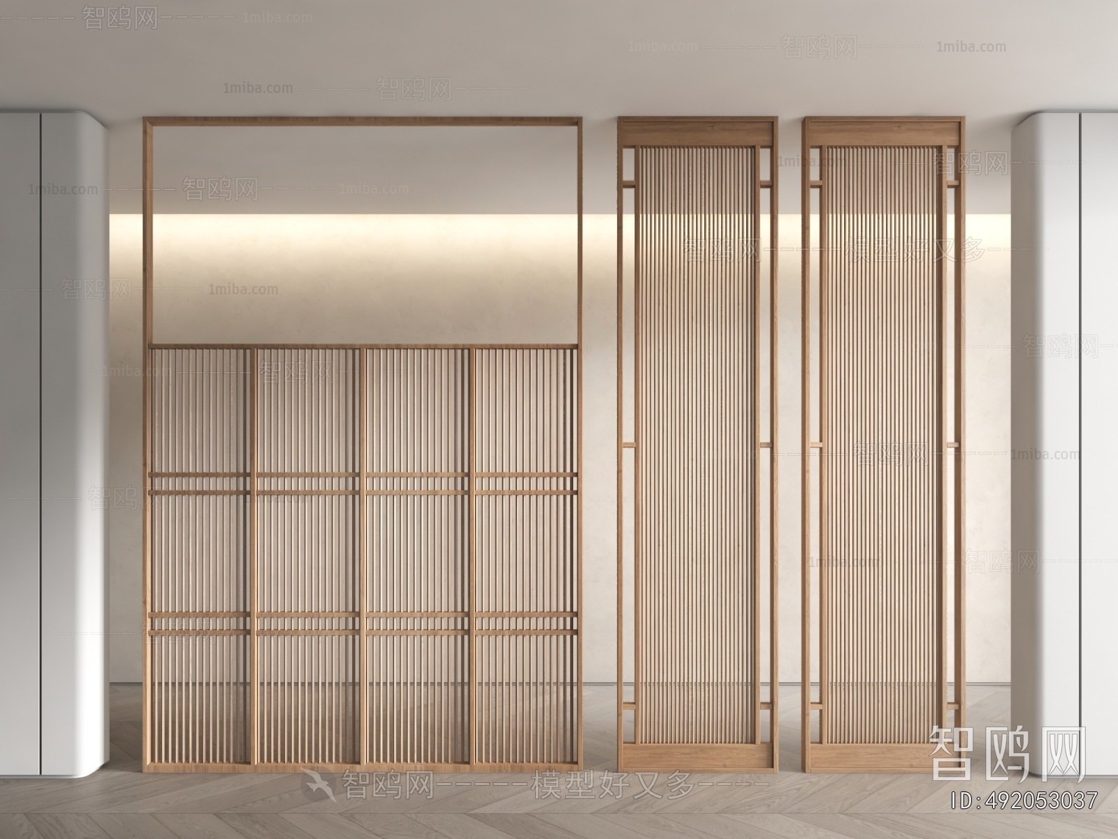 New Chinese Style Wooden Screen Partition