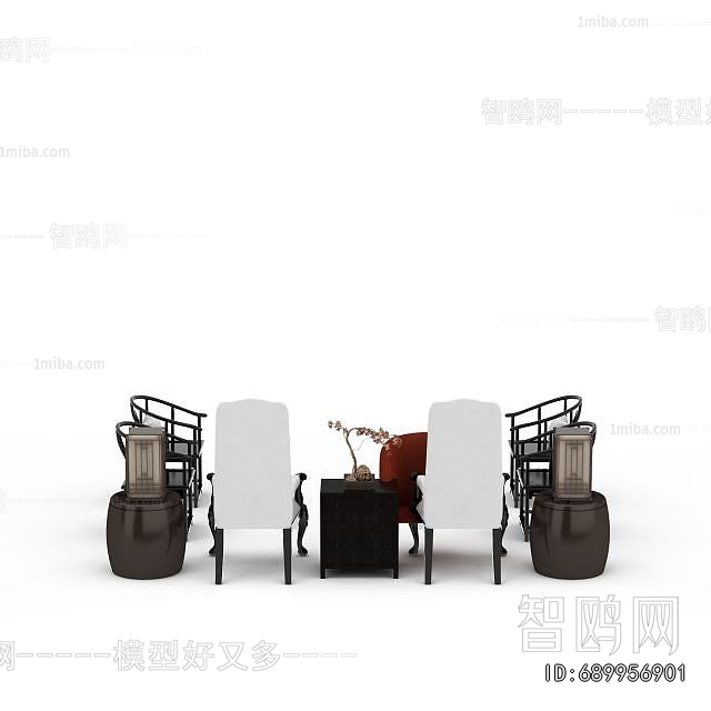 New Chinese Style Lounge Chair