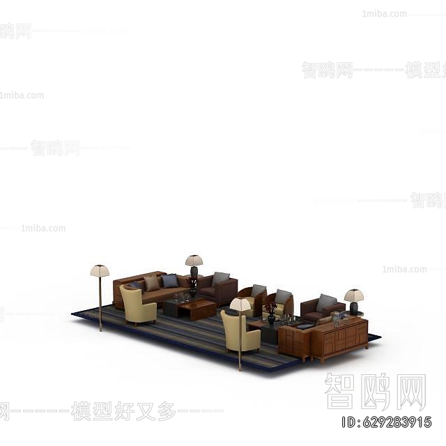 Simple European Style Sofa Combination